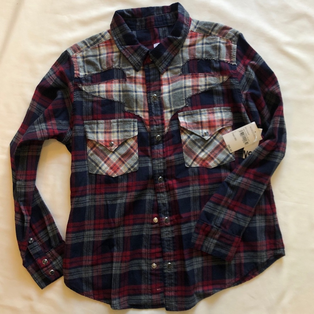NSF | NWT Plaid Flannel Top